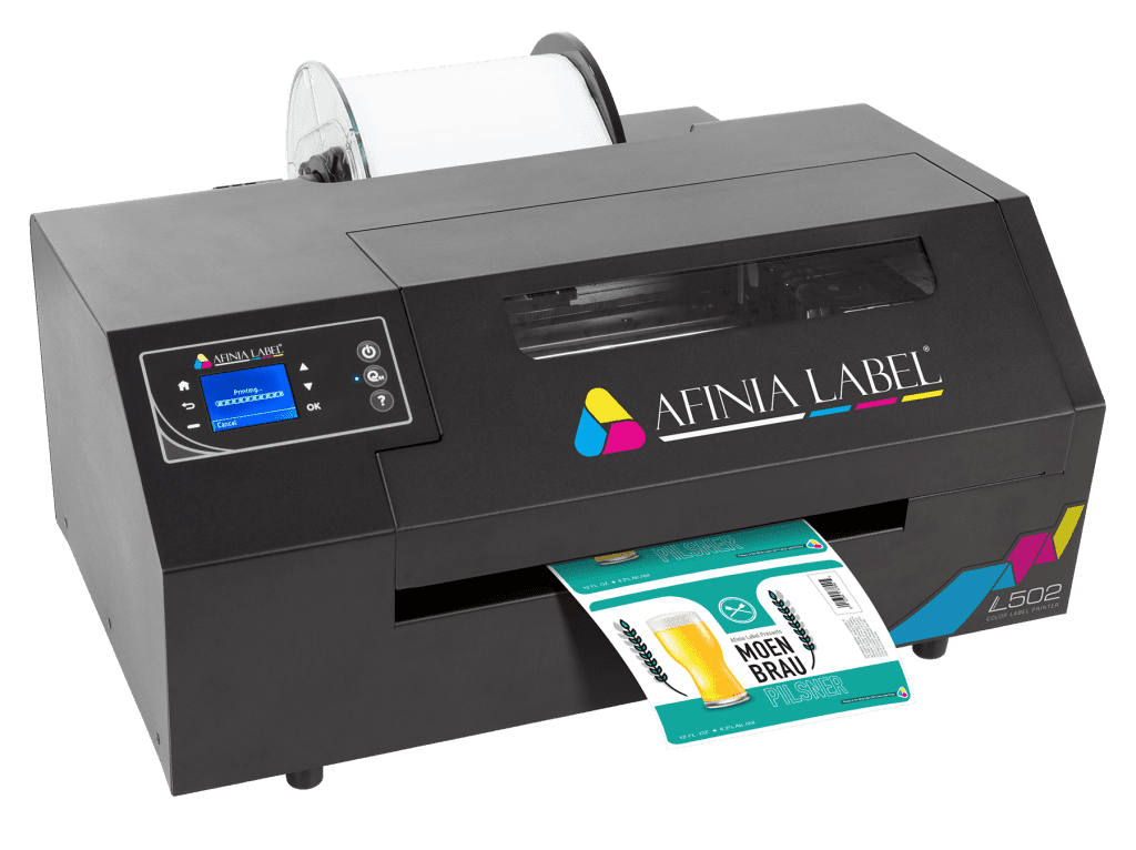 WEB-L502-sRight-MoenBrau-copy Afinia L502 Colour Label Printer
