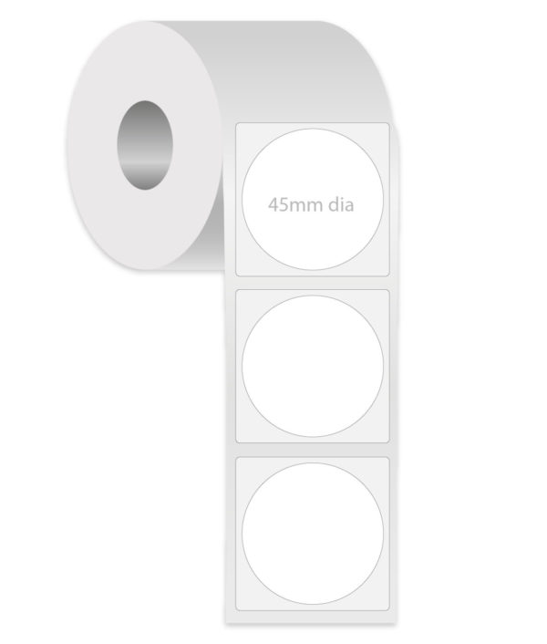 Round Labels 45mm dia circle