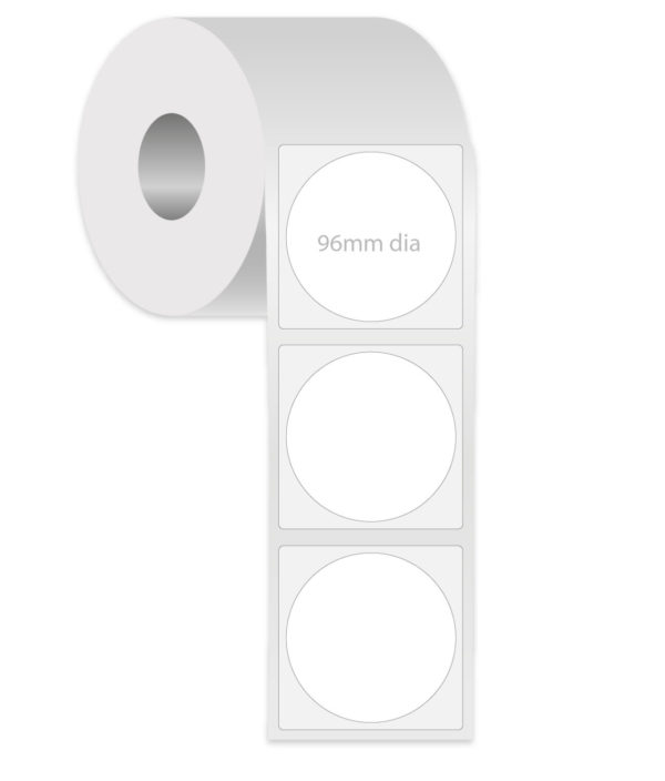 Round Labels 96mm dia circle